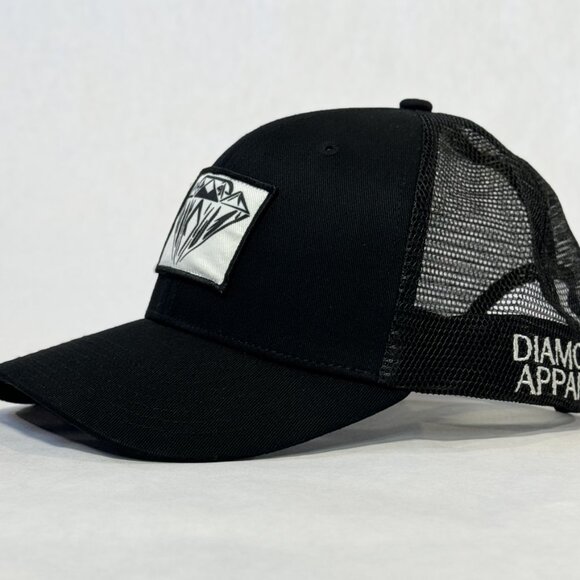 Black Trucker Hat - Picture 3 of 4